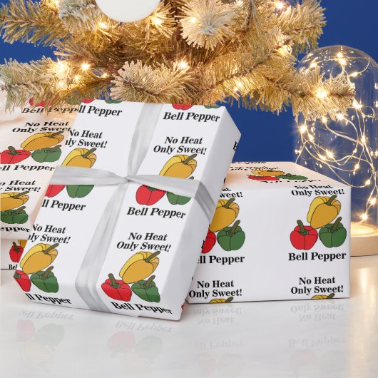 Rode Groene Gele Paprika Bell Pepper Grappig Cadeaupapier (Feestdagen)