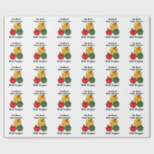 Rode Groene Gele Paprika Bell Pepper Grappig Cadeaupapier (Vlak)
