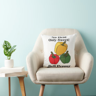 Rode Groene Gele Paprika Bell Pepper Grappig Kussen