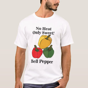 Rode Groene Gele Paprika Bell Pepper Grappig T-shirt