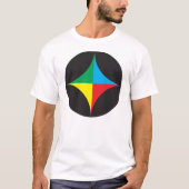 rode, groene, gele ster t-shirt (Voorkant)