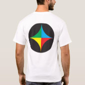 rode, groene, gele ster t-shirt (Achterkant)