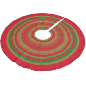 Rode Groene Gouden Ringen Kerstboom Rok (Gekanteld)