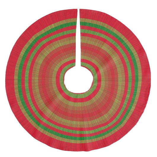 Rode Groene Gouden Ringen Kerstboom Rok (Voorkant)