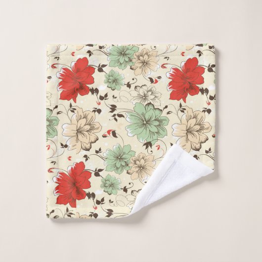  rode groene handdoekset voor het ontwerp van de h bad handdoek (Wasdoekje)