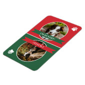 Rode groene hond is Fed Foto Magneet (Linkerzijde)