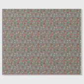 Rode Groene Houtskool Pasta Basilicum Cadeaupapier (Vlak)