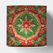 Rode groene kerst decoratieve cadeau doos bedankdoosjes (Bovenkant)