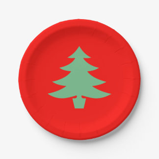 Rode Groene Kerst Kerstboom 4Helen Papieren Bordje