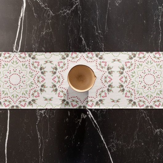 Rode Groene Kerst Klassieke Tafel Custom Korte Tafelloper