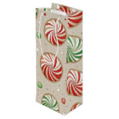RODE & GROENE KERST MUNT SNOEPJES WIJN CADEAUTAS (Achterkant Gekanteld)