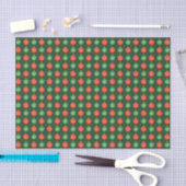 Rode Groene Kerstballen Festieve Kerstmis Tissuepapier (Craft)