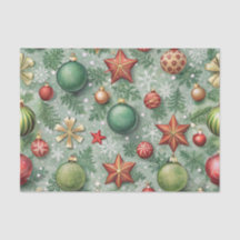 RODE & GROENE KERSTBALLEN STERREN VLIEGENDE SNEEUW