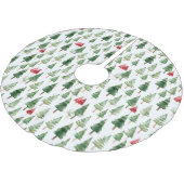 Rode groene kerstbomen kerstboom rok (Gekanteld)