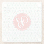 Rode & Groene Kerstboom Glazen Onderzetter (Achterkant)