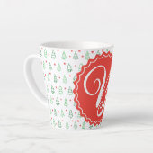 Rode & Groene Kerstboom Latte Mok (Linkerhoek)