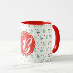 Rode & Groene Kerstboom Mok