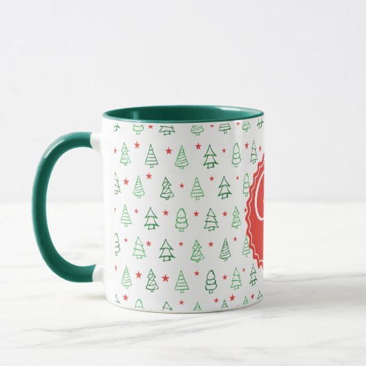Rode & Groene Kerstboom Mok (Links)