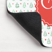 Rode & Groene Kerstboom Muismat (Hoek)