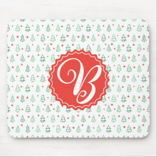 Rode & Groene Kerstboom Muismat