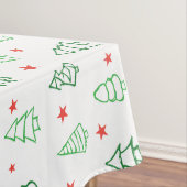 Rode & Groene Kerstboom Tafelkleed (Voorbeeld)