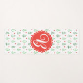Rode & Groene Kerstboom Yogamat (Voorkant (horizontaal))