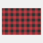 Rode groene kerstbuffels gesorteerd inpakpapier vel (Voorkant 2)