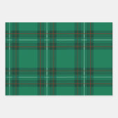 Rode groene kerstbuffels gesorteerd inpakpapier vel (Voorkant)