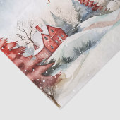 Rode groene kerstdennenbomen bossen tissuepapier (Detail)