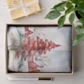 Rode groene kerstdennenbomen bossen tissuepapier (Geschenk)