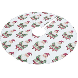 Rode groene kerstman kerstboom rok