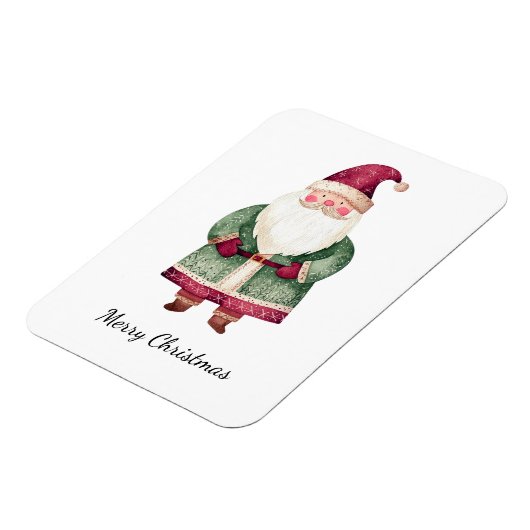 Rode groene kerstman magneet (Linkerzijde)