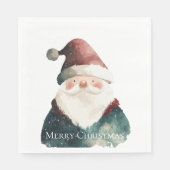 Rode groene kerstman servet (Voorkant)