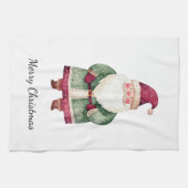 Rode groene kerstman theedoek (Horizontaal)