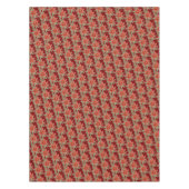 Rode groene kerstvakantie Poinsettia Botanical Tafelkleed (Voorkant)