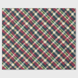  Rode Groene Marine Plaid Tartan Vakantie Cadeaupapier