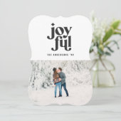 Rode + groene, moderne, abstracte fotovakantie feestdagenkaart (Staand voorkant)