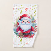 Rode groene Muzieknoten en Sinterklaas Bad Handdoek (Handdoek)