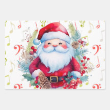 Rode groene Muzieknoten en Sinterklaas