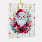 Rode groene Muzieknoten en Sinterklaas Keramisch Ornament (Rechts)