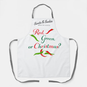 Rode, Groene of Kerst Chile Schort