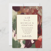 Rode groene Paarse Abstracte kunst Christelijke br Kaart (Voorkant)