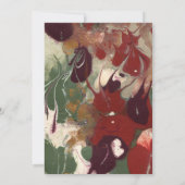 Rode groene Paarse Abstracte kunst Christelijke br Kaart (Achterkant)