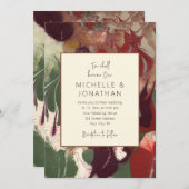 Rode groene Paarse Abstracte kunst Christelijke br Kaart (Voorkant / Achterkant)