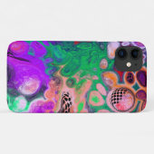 Rode, groene, Paarse, kleurrijke digitale fluïde k Case-Mate iPhone Case (Achterkant (horizontaal))