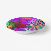 Rode, groene, Paarse, kleurrijke digitale fluïde k Papieren Kommen (Gebogen)