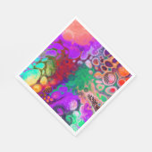 Rode, groene, Paarse, kleurrijke digitale fluïde k Servet (Hoek)