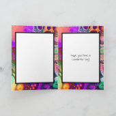 Rode, groene Paarse kleurrijke digitale lichtdag Kaart (Binnen)