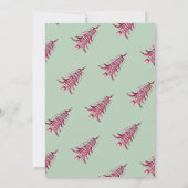 Rode Groene Pagoda Kerstboom Gift Kaart Houder (Achterkant)