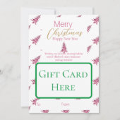 Rode Groene Pagode Kerstboom Cadeaukaarthouder Kaart (Voorkant)